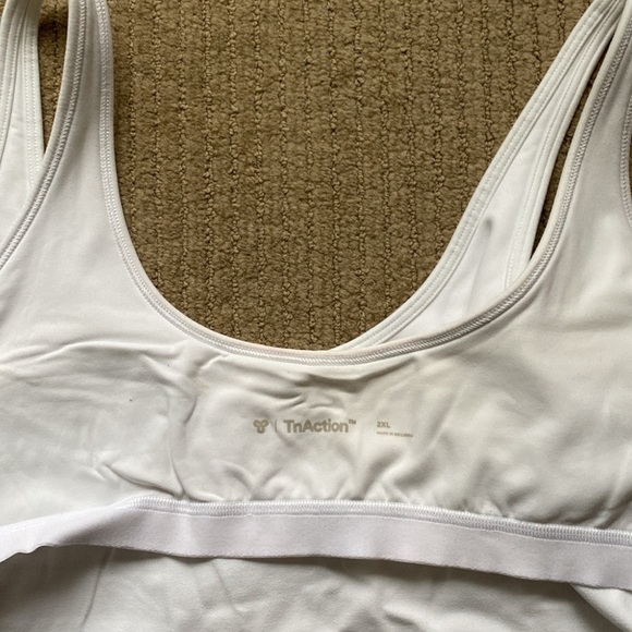 TnAction TnaButter Mini Sports Tank, White, 2XL - Picture 8 of 8